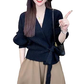 トップス ROUND NECK CARDIGAN /SLIM VNECK pullover 71CGkyEE3+L._SY350_QL65_.jpg